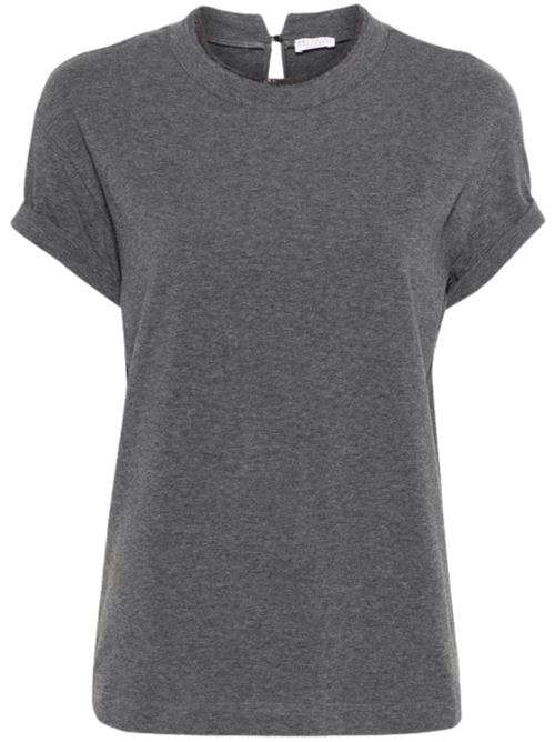 T-shirt with Monile detail BRUNELLO CUCINELLI | M0T18BD200CV563